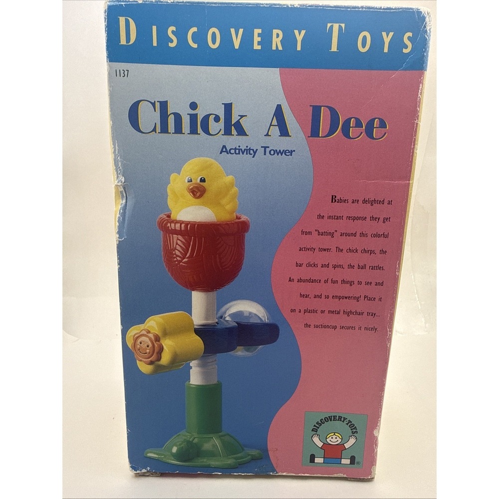 Discovery Toys Chick A Dee Activity Tower Vintage 1137 From 6 Months Suction Cup